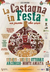 locandina la castagna in festa di Arcidosso